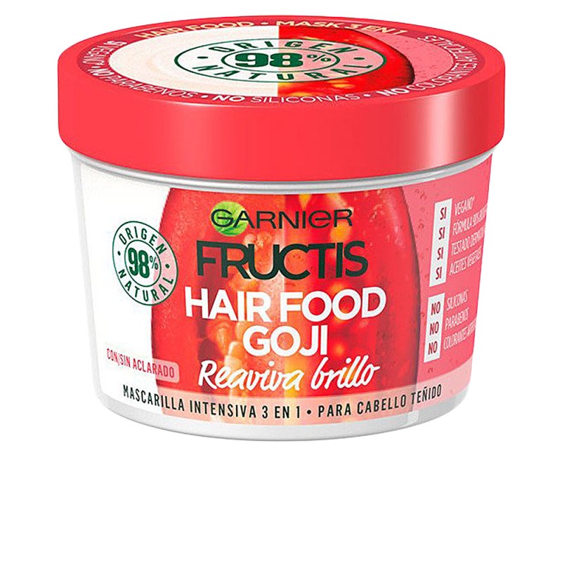 FRUCTIS HAIR FOOD goji mascarilla reaviva brillo 390 ml